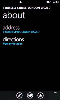 Press the favourite icon to save the destination as a favourite.