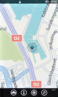 Press the search icon.