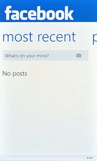 You can now use the application.Please note that Facebook isn't part of the original application package and therefore only a general description is given here.You have a number of options, such as:Write status updatesSend messagesWrite text on WallUpload picturesSelect application settings
