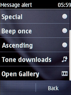 If you select Open Gallery:Go to the required folder.