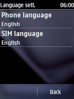 Press Phone language.