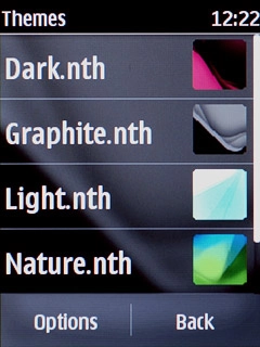 Press the required theme.