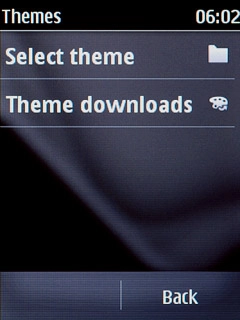Press Select theme.Go to the required folder.