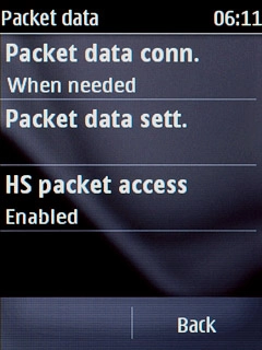 Press HS packet access.