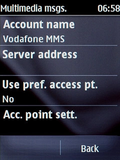 Press Acc. point sett..