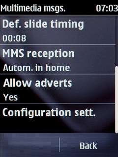 Press Configuration sett..
