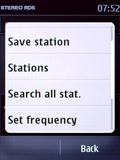 Press Set frequency.