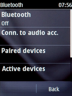 Press Bluetooth.