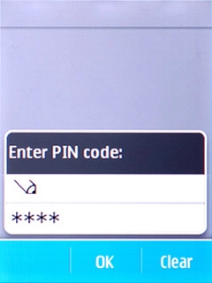 Key in your PIN and press OK.