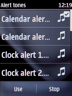 Once you've found a message tone you like, press Use.