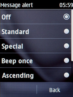 Press the required message tone or Open Gallery.