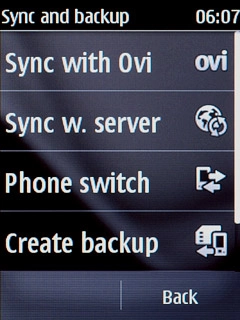Press Create backup.