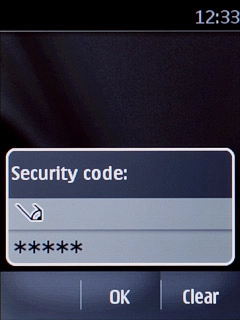 Key in the phone lock code (default is 12345) and press OK.Wait a moment while the factory default settings are restored.Follow the instructions on the display to set up your phone and prepare it for use.