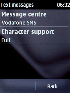 Press Message centre.