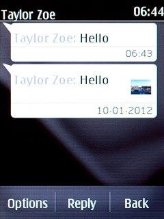 Press Reply.Write the required text.