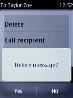 Press Yes to confirm.