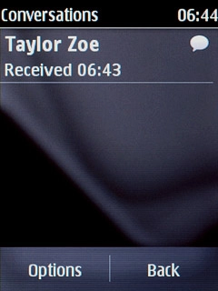 Press the required sender.