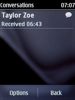 Press the required sender.