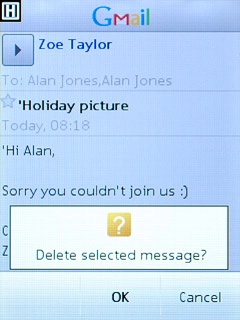 Press OK to confirm.