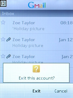 Press Exit to confirm.