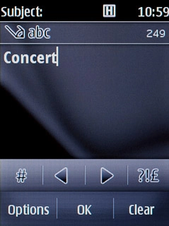 Key in a title and press OK.Follow the instructions on the display to key in further information.