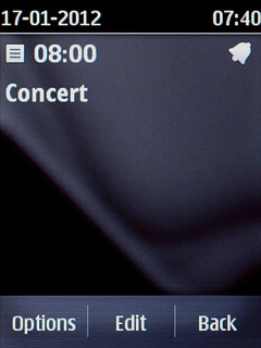 Press Back to return to the list of appointments.