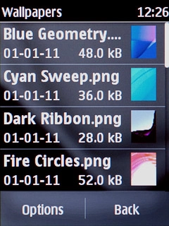 Press the required picture.