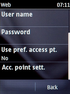 Press Acc. point sett..