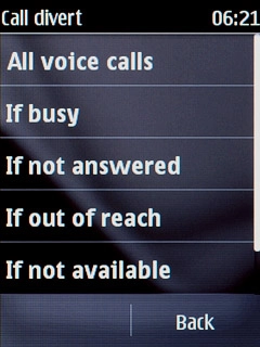 Press one of the following options:All voice calls