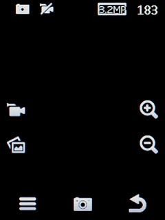 Press the capture photo icon to take a picture.