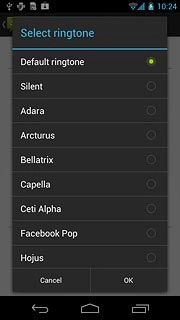 Press Default ringtone or the different message tones to hear them.