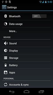 Press Accounts & sync.