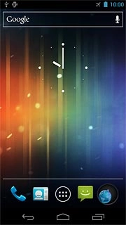 The flight mode icon shows that flight mode is turned on.Further information:Turn flight mode on or off