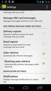 When the box next to the menu item is ticked (V), the function is turned on.