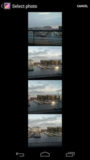 Go to the required folder.Press the required picture.