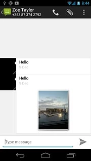 Press and hold the required picture message until a pop-up menu is displayed.