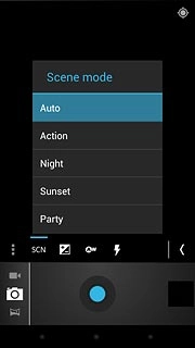 Press the required setting.
