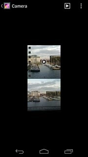 Go to the required folder.Press the required picture or the required video clip.