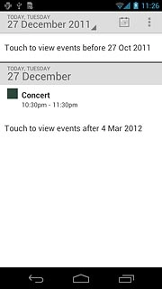 Press the required appointment to view the appointment details.