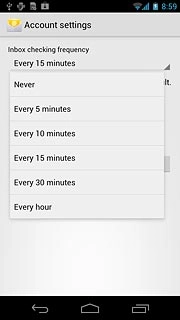 Press the required period.
