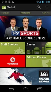 Press the search icon.