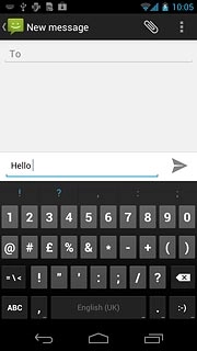Press ABC to return to text input.