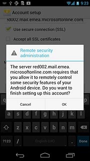 Press OK to confirm.