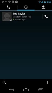 Press the call icon next to the required number.