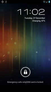 Press and drag the lock icon right.