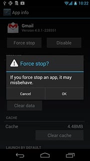 Press OK to confirm.