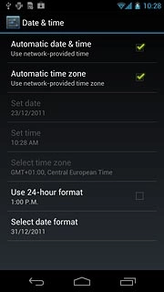 When the box next to the menu item is ticked (V), the function is turned on.