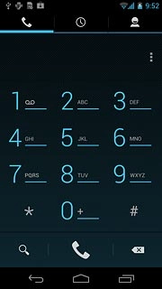 Press the first tab.