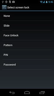 Key in the phone lock code.Press Face Unlock, Pattern, PIN or Password.Follow the instructions on the display to change the phone lock code.