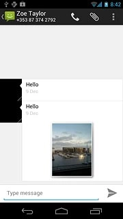 Press Type message.Write the picture message.